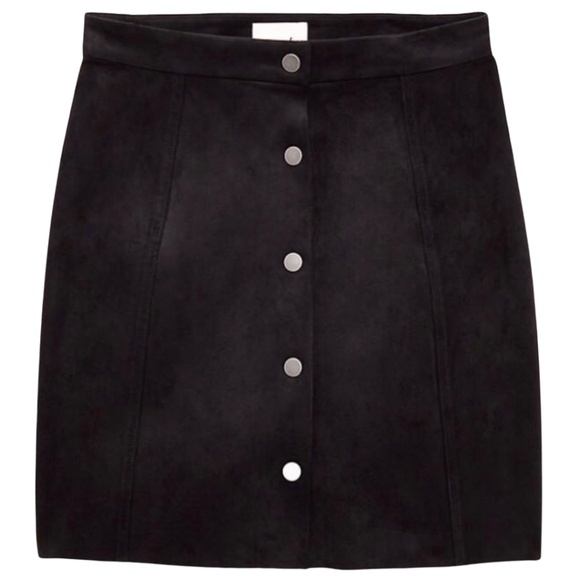 NWT Wilfred Centinela Skirt | Black Suede| Size 0 - Picture 3 of 3